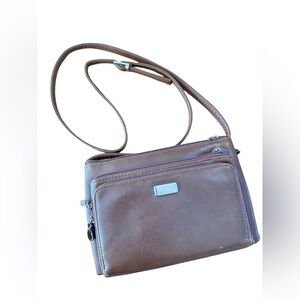 Koltov Brown Faux Leather Crossbody Purse Vintage